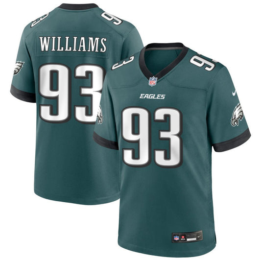 Milton Williams Men's Nike Midnight Green Philadelphia Eagles Custom Game Jersey