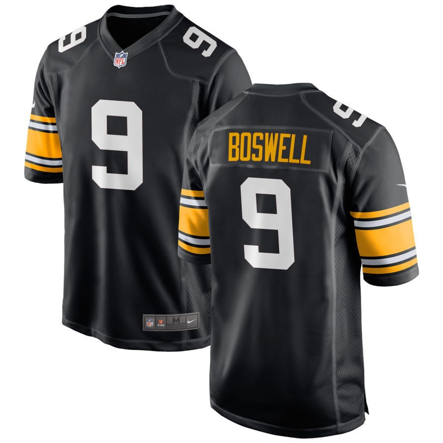 Chris Boswell Men's Nike Black Pittsburgh Steelers Alternate Custom Game Jersey