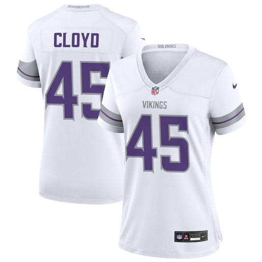 K.J. Cloyd Women's Nike White Minnesota Vikings Alternate Custom Game Jersey