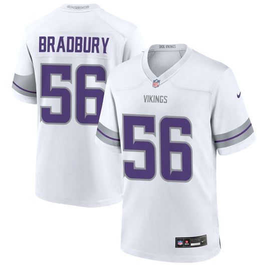 Garrett Bradbury Men's Nike White Minnesota Vikings Alternate Custom Game Jersey