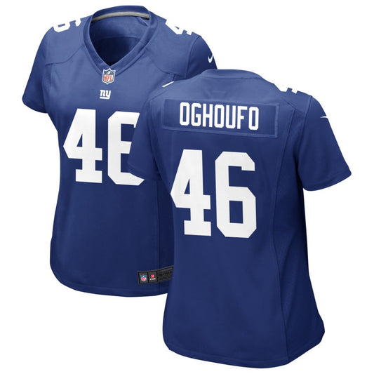 Ovie Oghoufo Women's Nike Royal New York Giants Custom Jersey