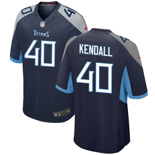 Anthony Kendall Men's Nike Navy Tennessee Titans Custom Jersey