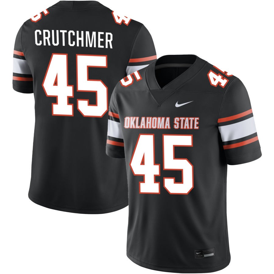 Justin Crutchmer Men's Nike  Black Oklahoma State Cowboys  Alternate NIL Pick-A-Player Game Jersey