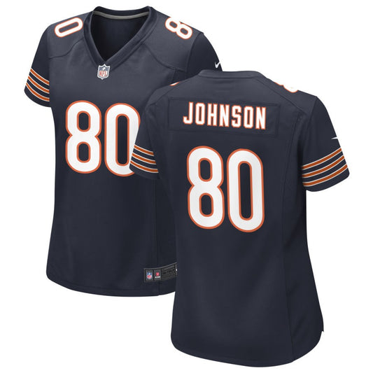 Collin Johnson Women's Nike Navy Chicago Bears Custom Game Jersey