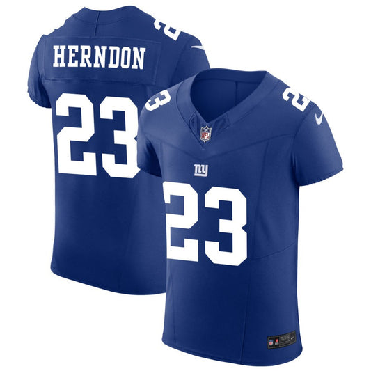 Tre Herndon Men's Nike Royal New York Giants Vapor F.U.S.E. Elite Custom Jersey