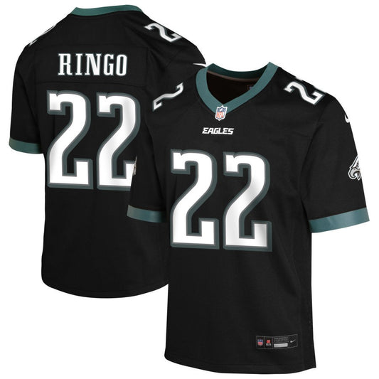 Kelee Ringo Youth Nike Black Philadelphia Eagles Alternate Custom Game Jersey