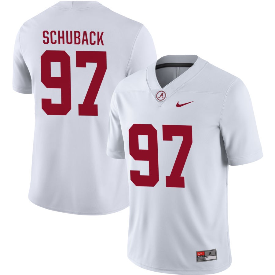 Reid Schuback Men's Nike White Alabama Crimson Tide Pick-A-Player NIL Replica Football Jersey