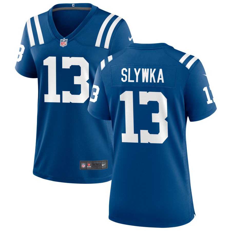 Derek Slywka Women's Nike Indianapolis Colts Royal Custom Game Jersey