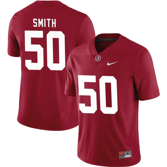 Tim Smith Men's Nike Crimson Alabama Crimson Tide Pick-A-Player NIL Replica Football Jersey