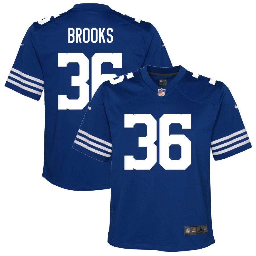 Kendell Brooks Youth Nike Royal Indianapolis Colts Alternate Custom Game Jersey