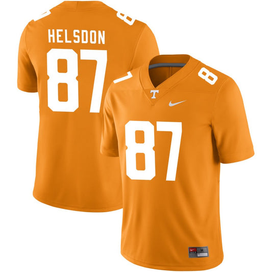 Joshua Helsdon Men's Nike White Tennessee Volunteers Pick-A-Player NIL Replica Football Jersey