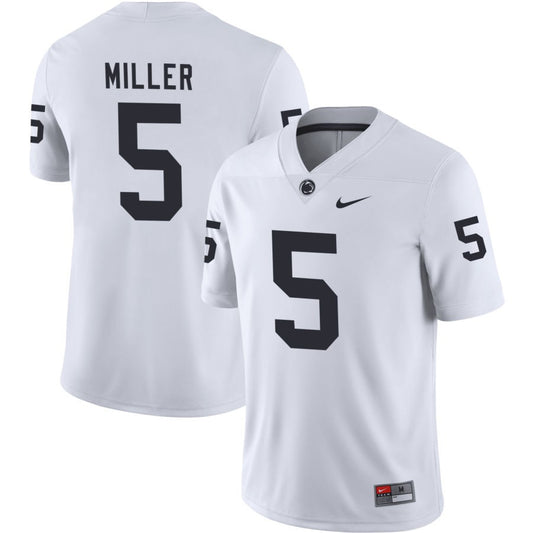 Cam Miller Men's Nike White Penn State Nittany Lions Pick-A-Player NIL Replica Football Jersey