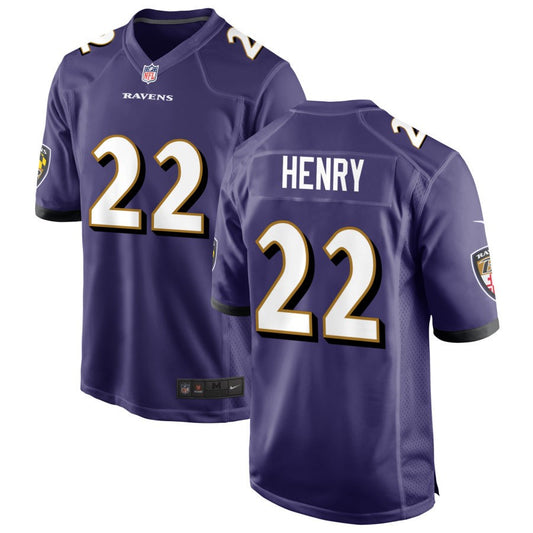 Derrick Henry Men's Nike Purple Baltimore Ravens Custom Game Jersey