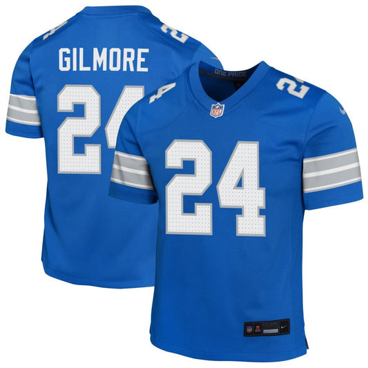 Steven Gilmore Youth Nike Blue Detroit Lions Custom Game Jersey