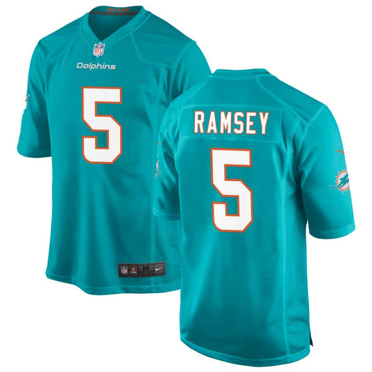 Jalen Ramsey Men's Nike Aqua Miami Dolphins Custom Game Jersey