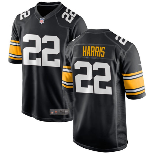 Najee Harris Men's Nike Black Pittsburgh Steelers Alternate Custom Game Jersey