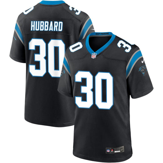 Chuba Hubbard Men's Nike Black Carolina Panthers Custom Game Jersey