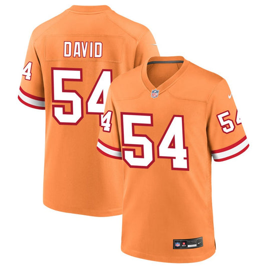 Lavonte David Men's Nike Orange Tampa Bay Buccaneers Custom Throwback Game Jersey