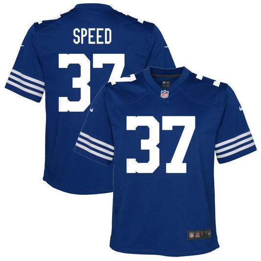 Ameer Speed Youth Nike Royal Indianapolis Colts Alternate Custom Game Jersey