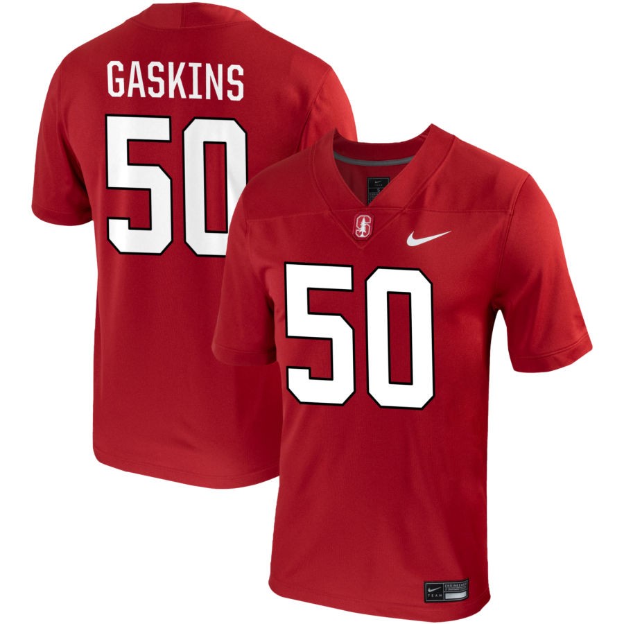 RJ Gaskins Men's Nike Cardinal Stanford Cardinal Pick-A-Player NIL Replica Football Jersey