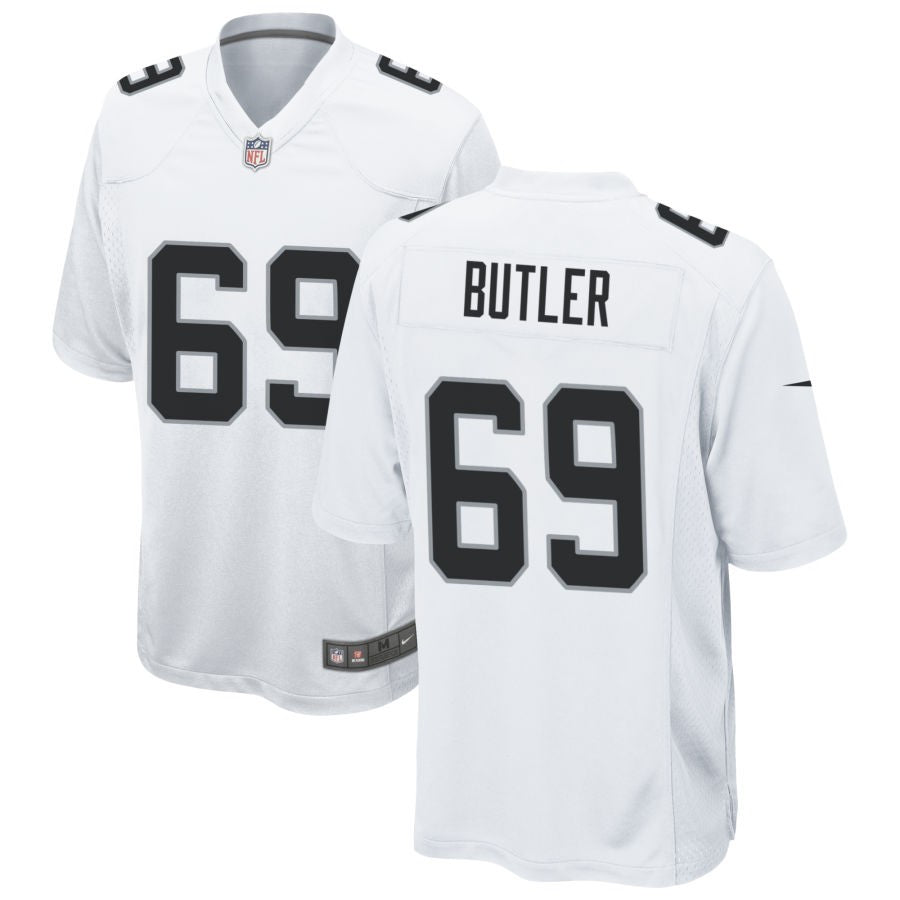 Adam Butler Men's Nike White Las Vegas Raiders Custom Game Jersey