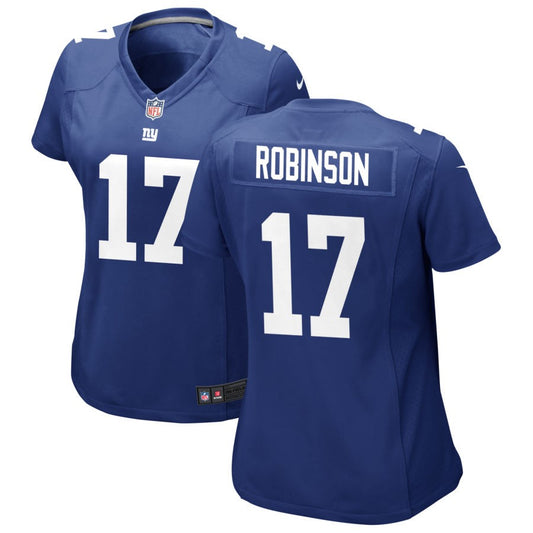 Wan'Dale Robinson Women's Nike Royal New York Giants Custom Jersey