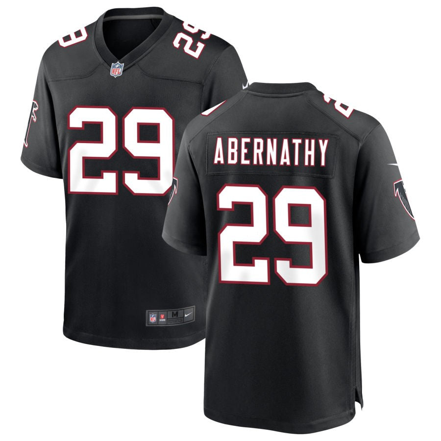 Micah Abernathy Men's Nike Black Atlanta Falcons Throwback Custom Game Jersey