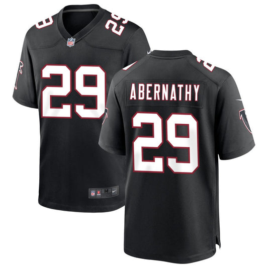 Micah Abernathy Men's Nike Black Atlanta Falcons Throwback Custom Game Jersey