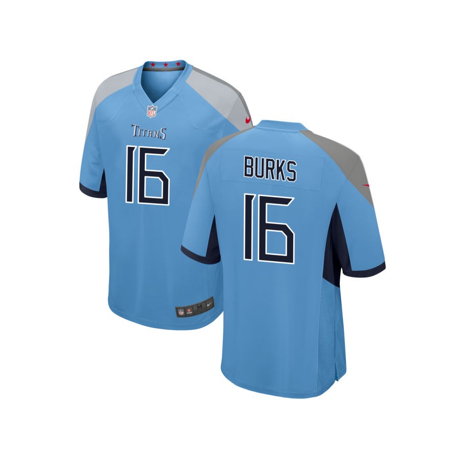 Treylon Burks Youth Nike Light Blue Tennessee Titans Alternate Custom Game Jersey