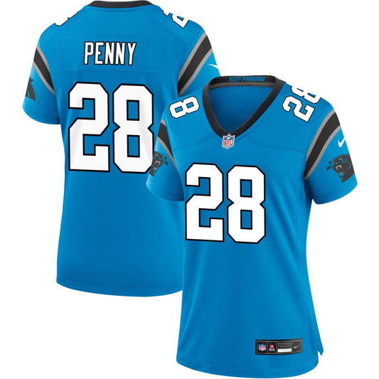 Rashaad Penny Women's Nike  Blue Carolina Panthers Alternate Custom Game Jersey