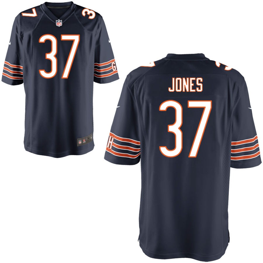 Leon Jones Youth Nike Navy Chicago Bears Custom Game Jersey