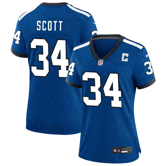 Zavier Scott Women's Nike Royal Indianapolis Colts Indiana Nights Alternate Custom Game Jersey