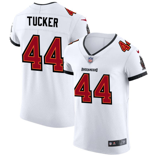 Sean Tucker Men's Nike White Tampa Bay Buccaneers Vapor Elite Custom Jersey