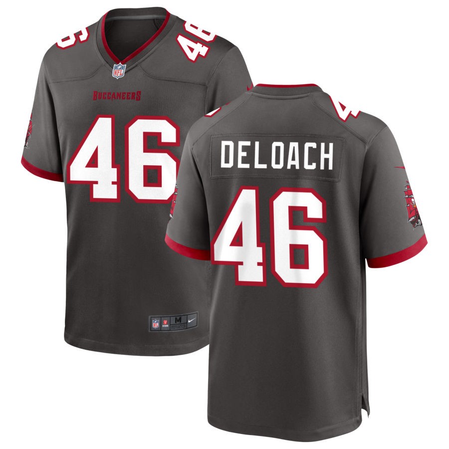 Kalen DeLoach Youth Nike Pewter Tampa Bay Buccaneers Alternate Custom Game Jersey