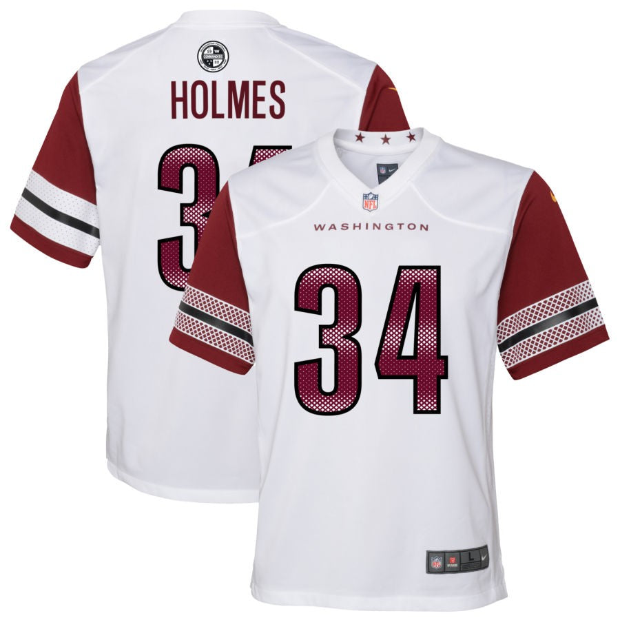 Christian Holmes Youth Nike White Washington Commanders Game Custom Player Jersey