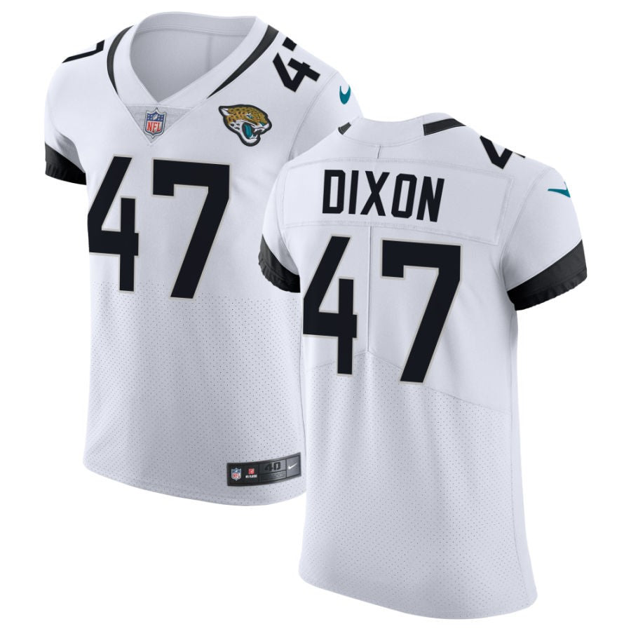 De'Shaan Dixon Men's Nike White Jacksonville Jaguars Vapor Untouchable Elite Custom Jersey