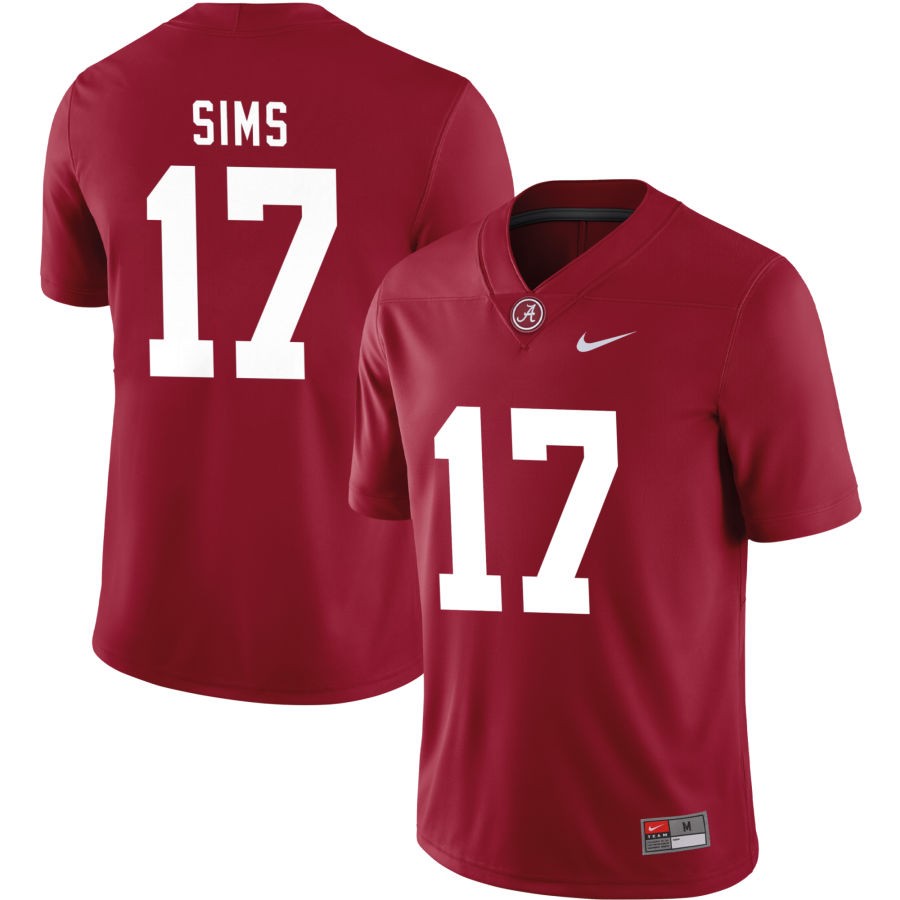 Cam Sims Men's Nike Crimson Alabama Crimson Tide NFL Alumni Pick-A-Player Game Jersey