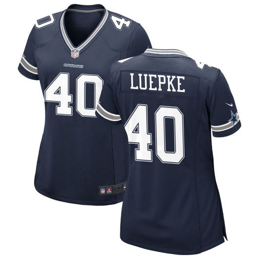 Hunter Luepke Women's Nike Navy Dallas Cowboys Custom Game Jersey