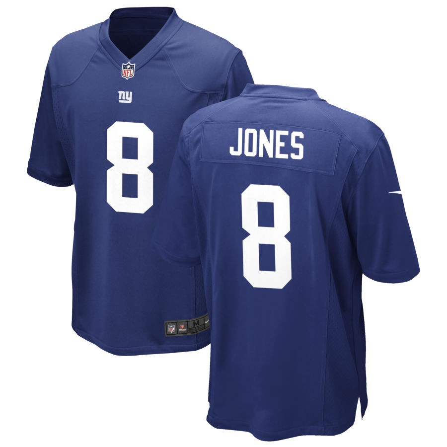 Daniel Jones Men's Nike Royal New York Giants Custom Game Jersey