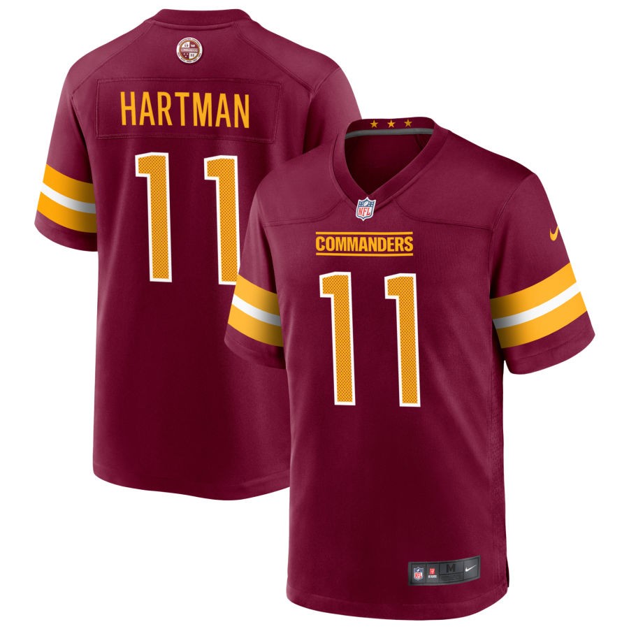 Sam Hartman Men's Nike Burgundy Washington Commanders Game Custom Player Jersey