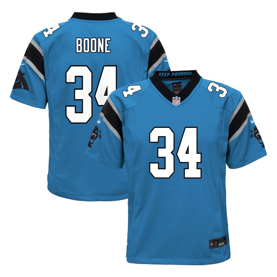 Mike Boone Youth Nike  Blue Carolina Panthers Alternate Custom Game Jersey