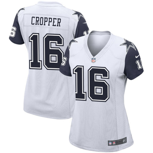 Jalen Cropper Women's Nike  White Dallas Cowboys Alternate Custom Game Jersey