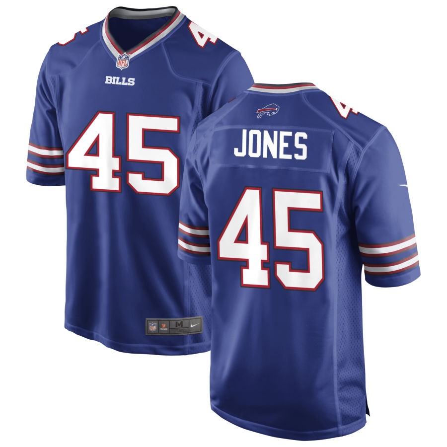 Deion Jones Men's Nike Royal Buffalo Bills Custom Game Jersey