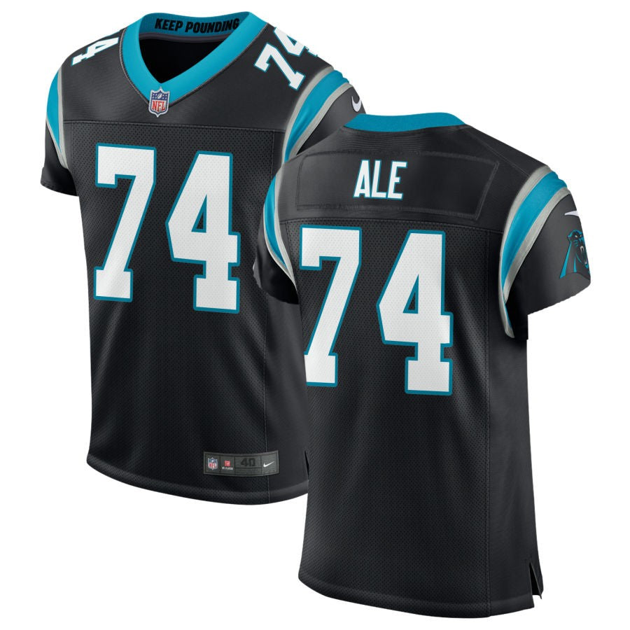 Ulumoo Ale Men's Nike Black Carolina Panthers Classic Custom Elite Jersey