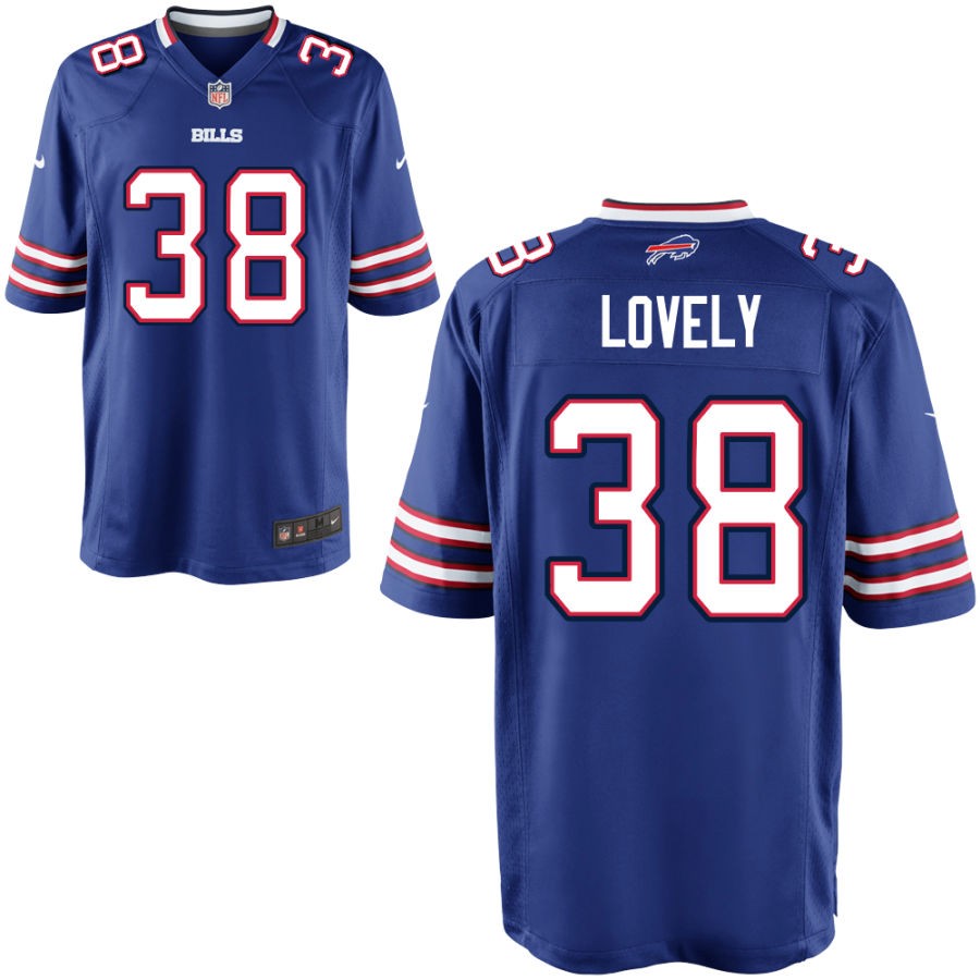 Keni-H Lovely Youth Nike Royal Buffalo Bills Custom Game Jersey