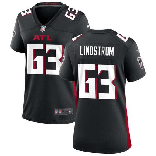 Chris Lindstrom Women's Nike Atlanta Falcons Black Custom Game Jersey