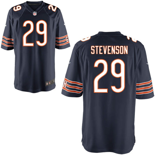 Tyrique Stevenson Youth Nike Navy Chicago Bears Custom Game Jersey