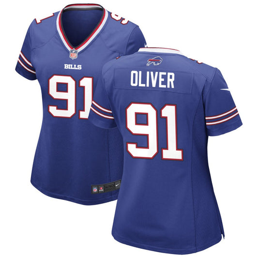 Ed Oliver Women's Nike Royal Buffalo Bills Custom Game Jersey