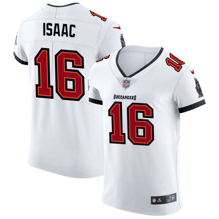 Keenan Isaac Men's Nike White Tampa Bay Buccaneers Vapor Elite Custom Jersey