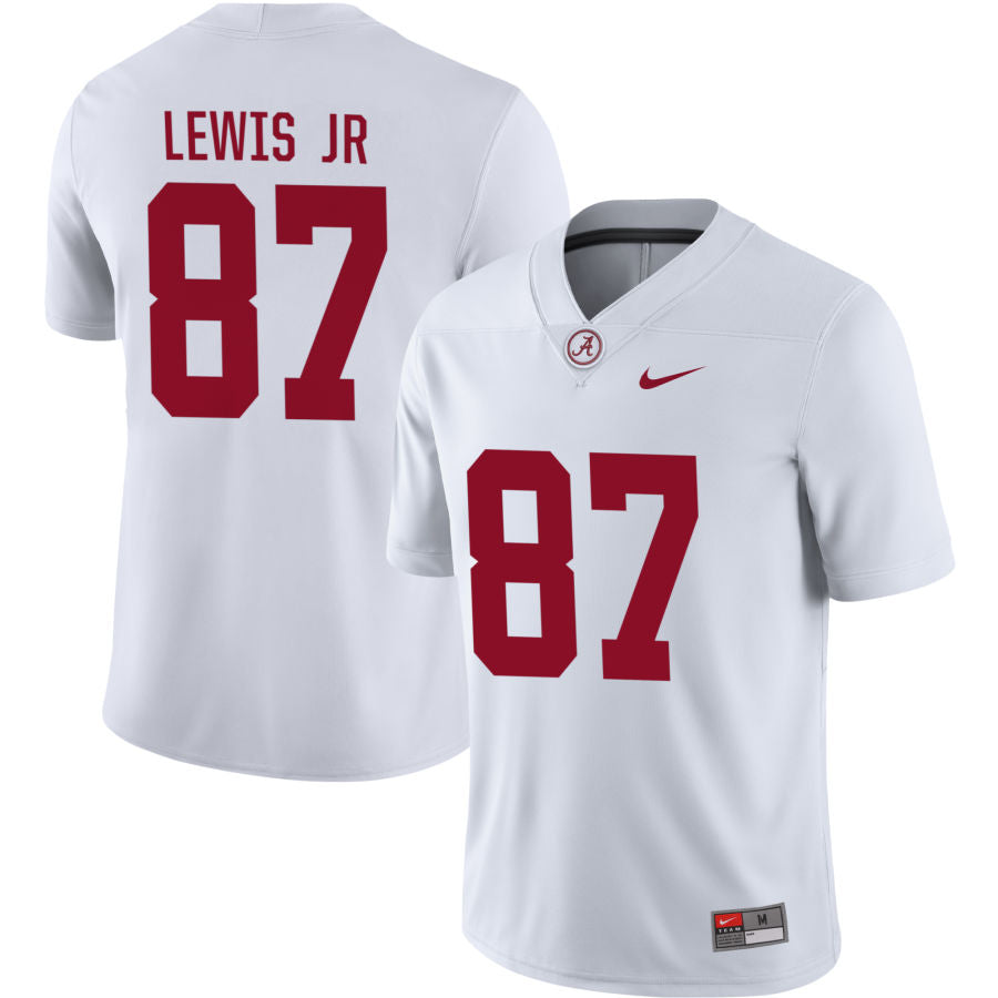 Danny Lewis Jr Men's Nike White Alabama Crimson Tide Pick-A-Player NIL Replica Football Jersey